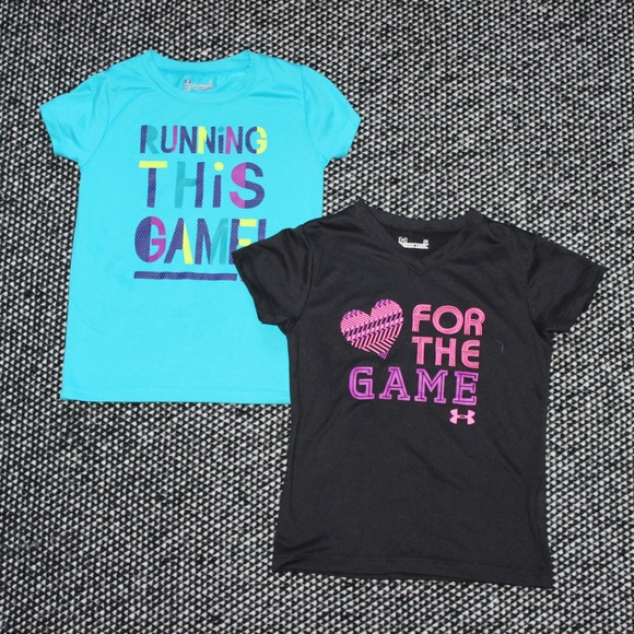 Under Armour Other - Bundle of 2 Girls Size 5 Under Armour Shirts SS